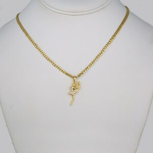 Cadenas & Colgantes/ Chain W/Pendants / 14K Real Color/ Zircon Stone/ 3mmx45cm// SET326