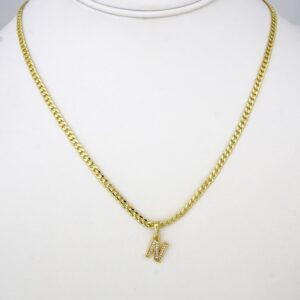Cadenas & Colgantes/ Chain W/ Pendants 14K Real Color/ Zircon Stone/ 2mm X 45cm//SET35