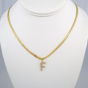 Cadenas & Colgantes/ Chain W/Pendants / 14K Real Color/ Zircon Stone/ 3mmx45cm// SET358