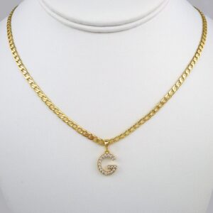Cadenas & Colgantes/ Chain W/Pendants / 14K Real Color/ Zircon Stone/ 3mmx45cm// SET359