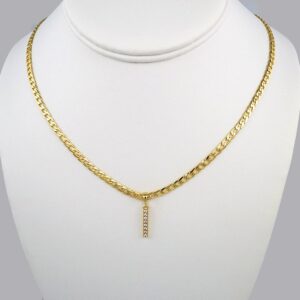 Cadenas & Colgantes/ Chain W/Pendants /  14K Real Color/  Zircon Stone/  3mmx45cm// SET361