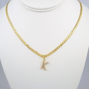 Cadenas & Colgantes/ Chain W/Pendants /  14K Real Color/  Zircon Stone/  3mmx45cm// SET363