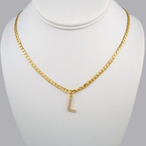 Cadenas & Colgantes/ Chain W/Pendants /  14K Real Color/  Zircon Stone/  3mmx45cm// SET364