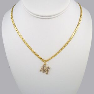 Cadenas & Colgantes/ Chain W/Pendants /  14K Real Color/  Zircon Stone/  3mmx45cm// SET365
