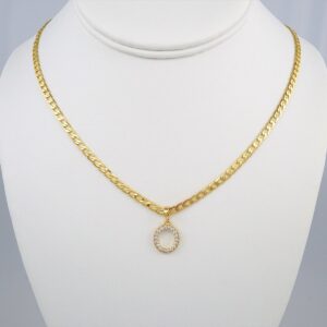 Cadenas & Colgantes/ Chain W/Pendants /  14K Real Color/  Zircon Stone/  3mmx45cm// SET367