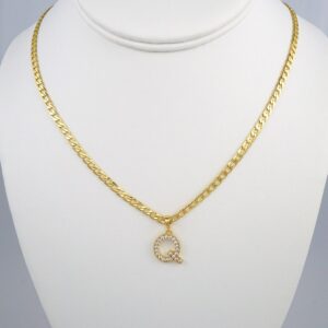 Cadenas & Colgantes/ Chain W/Pendants /  14K Real Color/  Zircon Stone/  3mmx45cm// SET369
