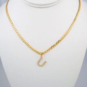 Cadenas & Colgantes/ Chain W/Pendants /  14K Real Color/  Zircon Stone/  3mmx45cm// SET373
