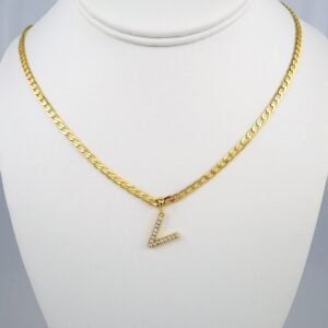 Cadenas & Colgantes/ Chain W/Pendants /  14K Real Color/  Zircon Stone/  3mmx45cm// SET374