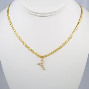 Cadenas & Colgantes/ Chain W/Pendants /  14K Real Color/  Zircon Stone/  3mmx45cm// SET377