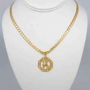 Cadenas & Colgantes/ Chain Men/Pendants/  14K Real Color/  Plain/  6mm x60cm/  Zodiac Sign// SET416