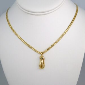 Cadenas & Colgantes/ Chain W/Pendants /  14K Real Color/  Zircon Stone/  3mm x45cm// SET440