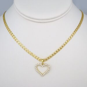 Cadenas & Colgantes/ Chain W/Pendants /  14K Real Color/  Zircon Stone/  3mmx45cm// SET449