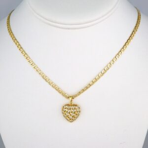 Cadenas & Colgantes & Earrings/ Chain W/Pendants / 14K Real Color/ Zircon Stone/  3mmx45cm// SET462