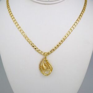 Cadenas & Colgantes/ Chain W/Pendants /14K Real Color/Zircon Stone/ 4mmx45cm// SET534