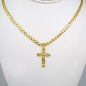 Cadenas & Colgantes/ Chain /Pendants /14K Real Color/Plain/ 4mmx60cm// SET535