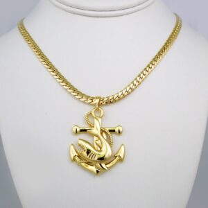 Cadenas & Colgantes/ Chain Men/Pendants/ 14K Real Color/ Plain/ 5mm x60cm// SET542