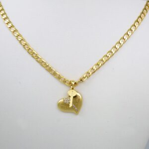 Cadenas & Colgantes/ Chain W/Pendants /14K Real Color/Zircon Stone/ 4mmx45cm// SET543