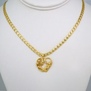 Cadenas & Colgantes/ Chain W/Pendants /14K Real Color/Zircon Stone/ 4mmx45cm// SET552