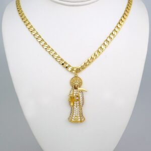 Cadenas & Colgantes/ Chain Men/Pendants/  14K Real Color/  Zircon Stone/  6mm x60cm//SET567