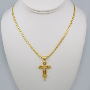 Cadenas & Colgantes/ Chain /Pendants /14K Real Color/Zircon Stone/ 3mmx60cm// SET570