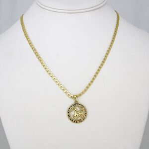 Cadenas & Colgantes/ Chain W/Pendants / 14K Real Color/ 3mm X 45cm FREE SHIPPING OVER $50.00 DOLLAR PURCHASE///SET67