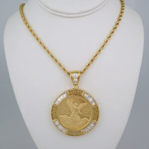 Cadenas & Colgantes/ Chain M/Pendants /14K Real Color/Zircon Stone/ 6mm x60cm// SET687