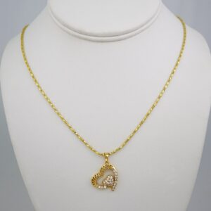 Cadenas & Colgantes/ Chain W/Pendants /14K Real Color/Zircon Stone/ 50cm// SET702