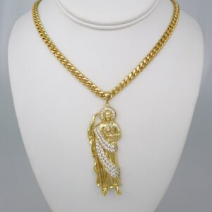 Cadenas & Colgantes/ Chain Men/Pendants/ 14K Real Color/ Zircon Stone/ 6mm x60cm// SET708