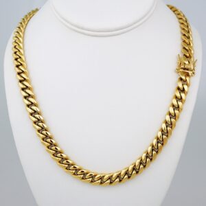 Chains/ Cadenas/ Plain/ 14K Real Color/  Cierre Original/  10mmx60cm// SET714