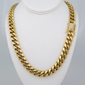 Chains/ Cadenas/ Zircon Stone/ 14K Real Color/  Cierre Original/  14mmx60cm// SET716