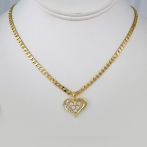 Cadenas & Colgantes/ Chain /Pendants /14K Real Color/  Zircon Stone/  6mmx45cm// SET742