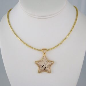 Gargantilla & Colgantes / Choker W/ Pendants/  14K Real Color/  Plain/  3mm x 45cm/ Aro// SET784