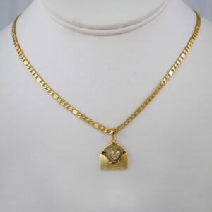 Cadenas & Colgantes/ Chain W/Pendants /  14K Real Color/  Zircon Stone/  3mmx45cm// SET827