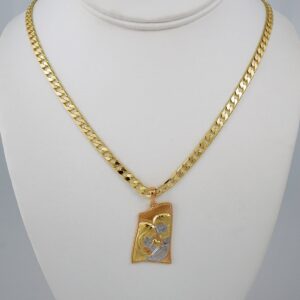 Cadenas & Colgantes/ Chain Men/Pendants/ Three Tone/ Plain/ 6mm x60cm// SET828