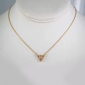 Cadenas & Colgantes/ Chain W/Pendants /  14K Real Color/  Zircon Stone/  2mm x45cm// SET836
