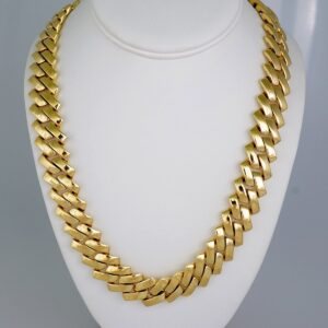 Chains/ Cadenas/Plain/ 14K Real Color/  Cierre Original/  18mmx60cm// SET869