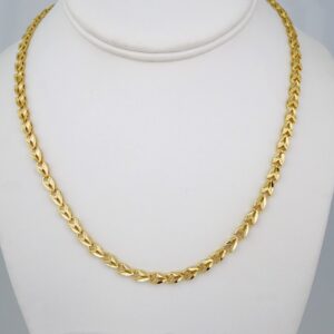 Cadenas/ Chain W/  14K Real Color/  Plain/  4mmx45cm// SET887