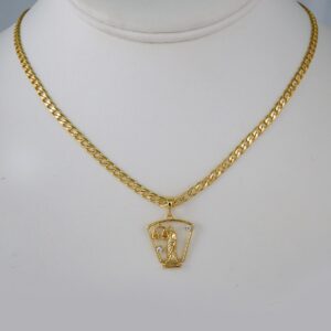 Cadenas & Colgantes/ Chain W/Pendants /  14K Real Color/  Zircon Stone/  3mmx45cm// SET893