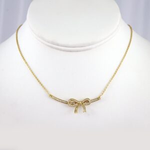 Cadenas & Colgantes/ Chain W/Pendants /  14K Real Color/  Zircon Stone/  2mmx45cm// SET950