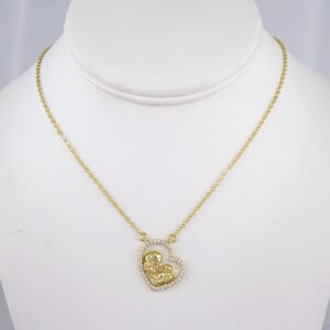 Cadenas & Colgantes/ Chain W/Pendants /  14K Real Color/  Zircon Stone/  2mmx45cm// SET952