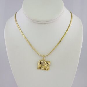 Cadenas & Colgantes/ Chain W/Pendants /14K Real Color/Zircon Stone/ 4mmx45cm// SET994